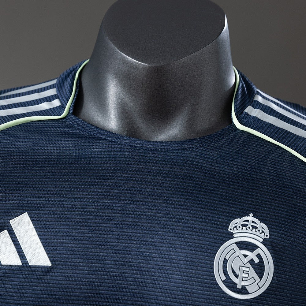 Player Version Real Madrid Jersey 25/26 Away Football Kit Long Sleeves Player Version