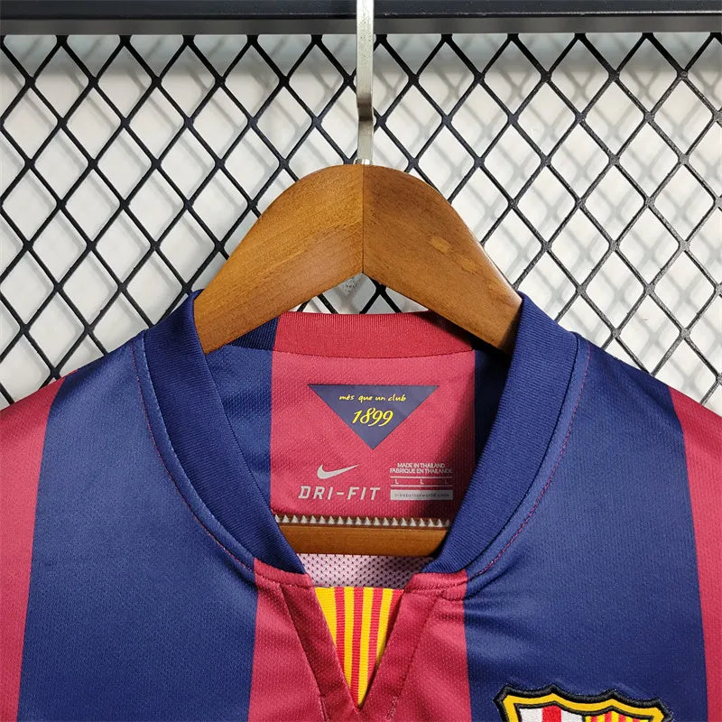 Barcelona Jersey Home Kit 2014/15 Retro Long Sleeves