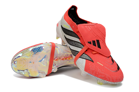 Predator Elite Cleats With Tongue Red and White #12