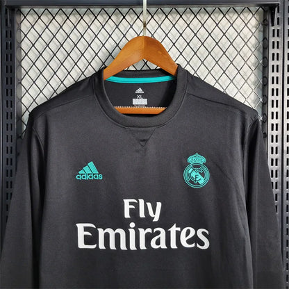 Retro Real Madrid Away Kit 17/18 Long Sleeves Football Jersey