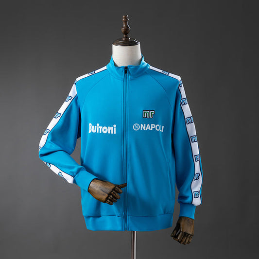 Napoli Windbreaker 1987-1988 Blue Football Soccer Jacket
