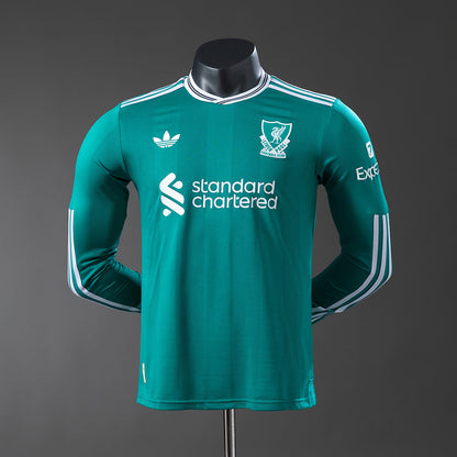 Player Version Liverpool Jersey 25/26 Third Football Kit Player Version Long Sleeves