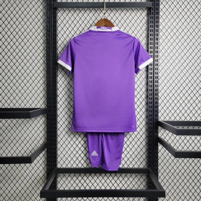 Retro Real Madrid Away Kit 16/17 Kids Football Jersey