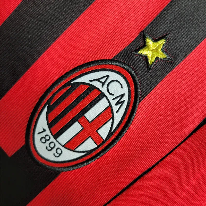 AC Milan Jersey Home Kit 07/08 Long Sleeves Retro Football Kit