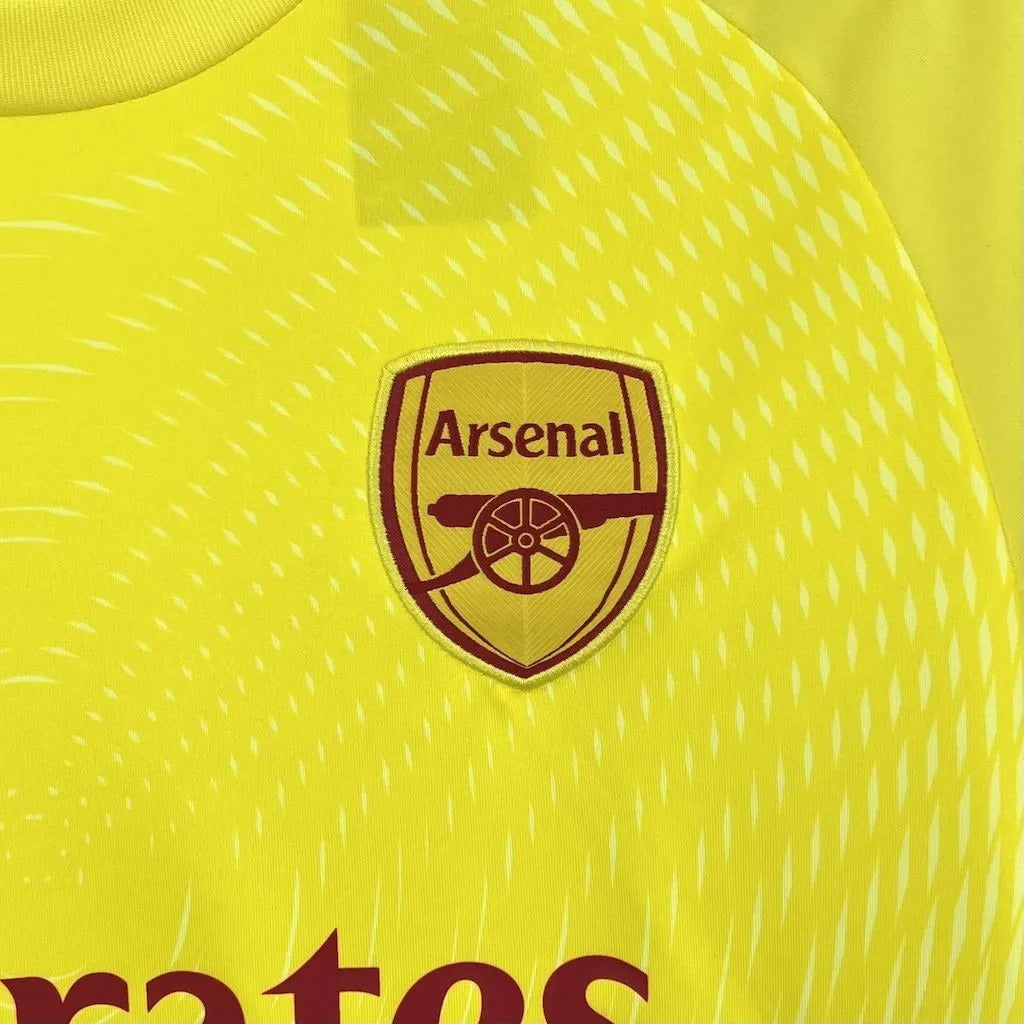 Arsenal Goalkeeper Jersey 25/26 Yellow Football Kit Soccer Jersey