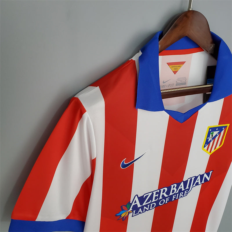 Atletico Madrid Jersey Home Kit 2014/15 Retro Football Team Soccer Shirt