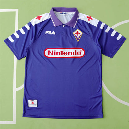 ACF Fiorentina Jersey Home Kit 1998 Retro Football Team Soccer Shirt