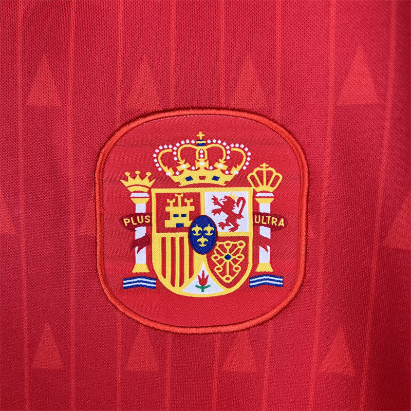 Spain Jersey Home Kit 1988 1991 Retro Football Team Soccer