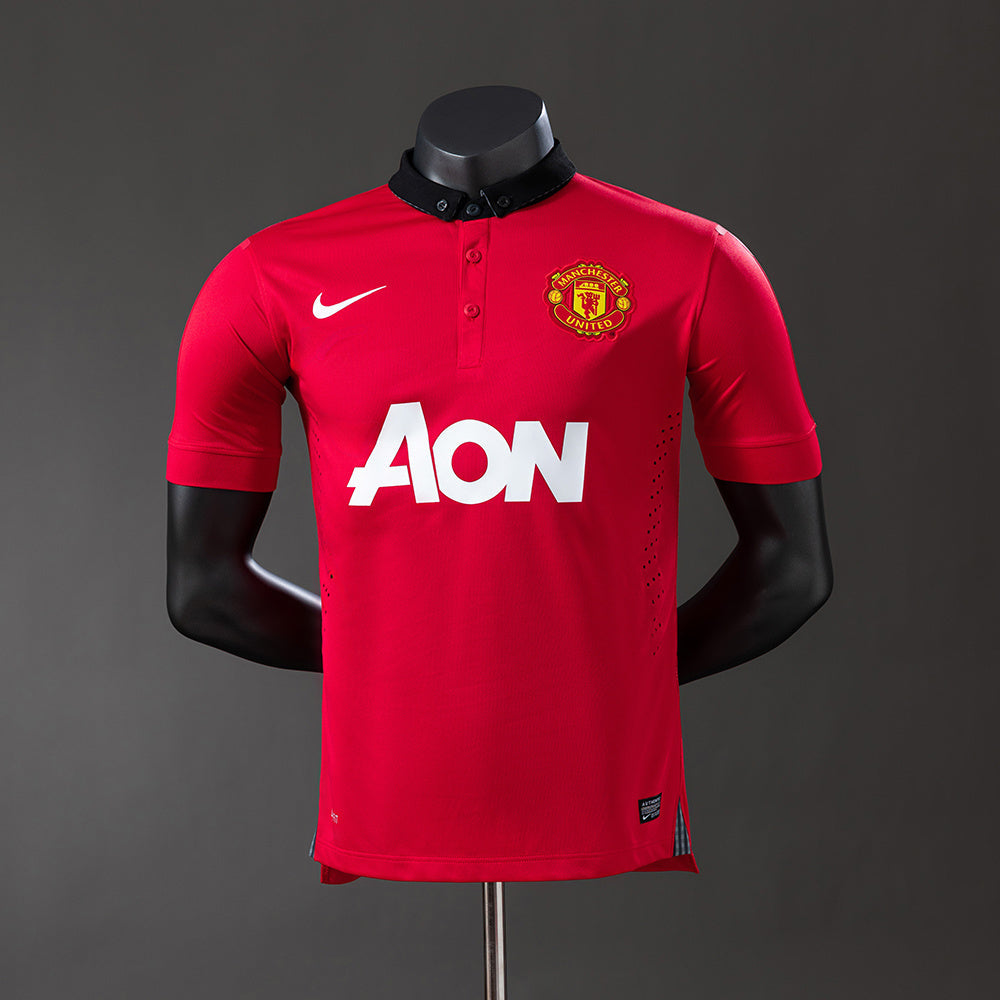 Player Version Manchester United Jersey 2013/14 Home Retro Football Kit Player Version