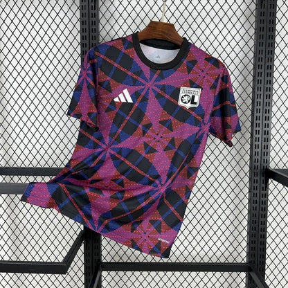 Olympique Lyonnais Jersey 25/26 Pre-match Training Football Kit Soccer Jersey