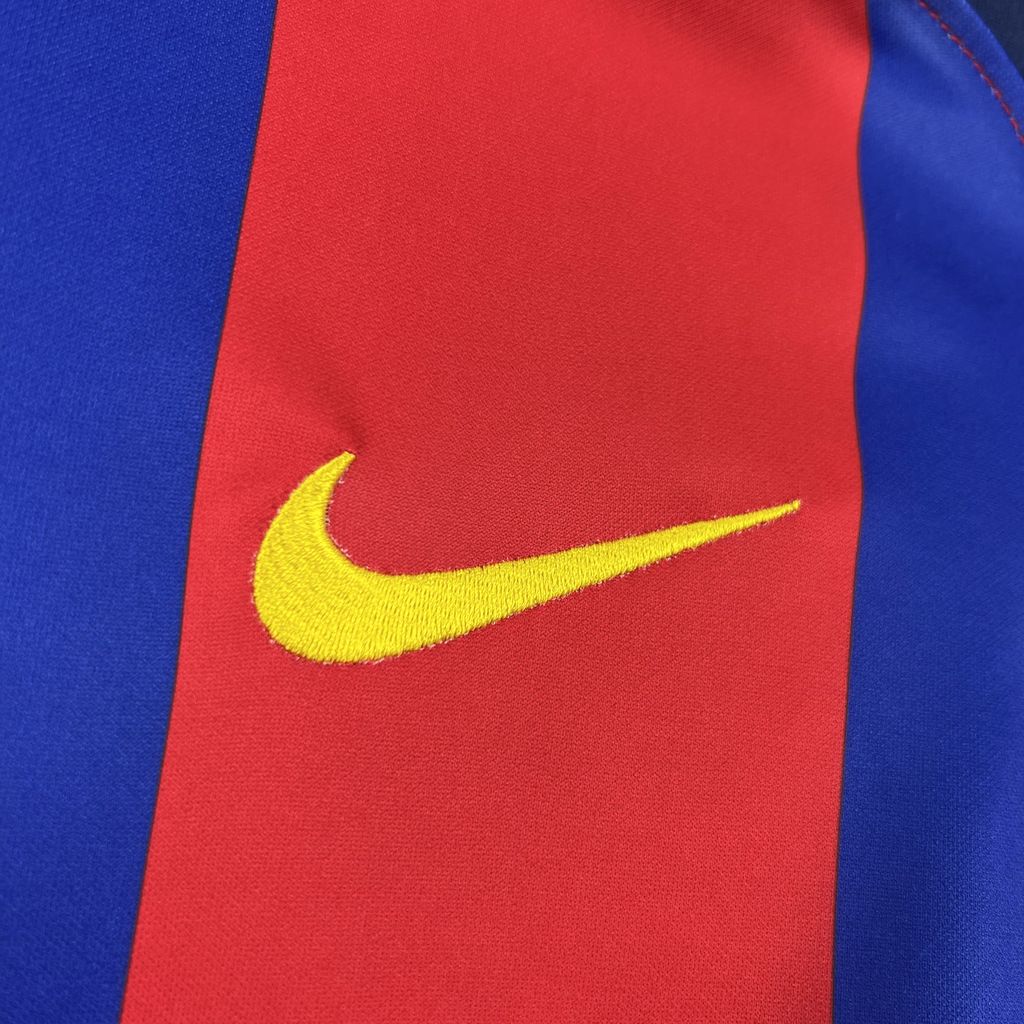 Barcelona Home Jersey X Olivia Rodrigo 2003-2004 Retro Football Kit Soccer Shirt