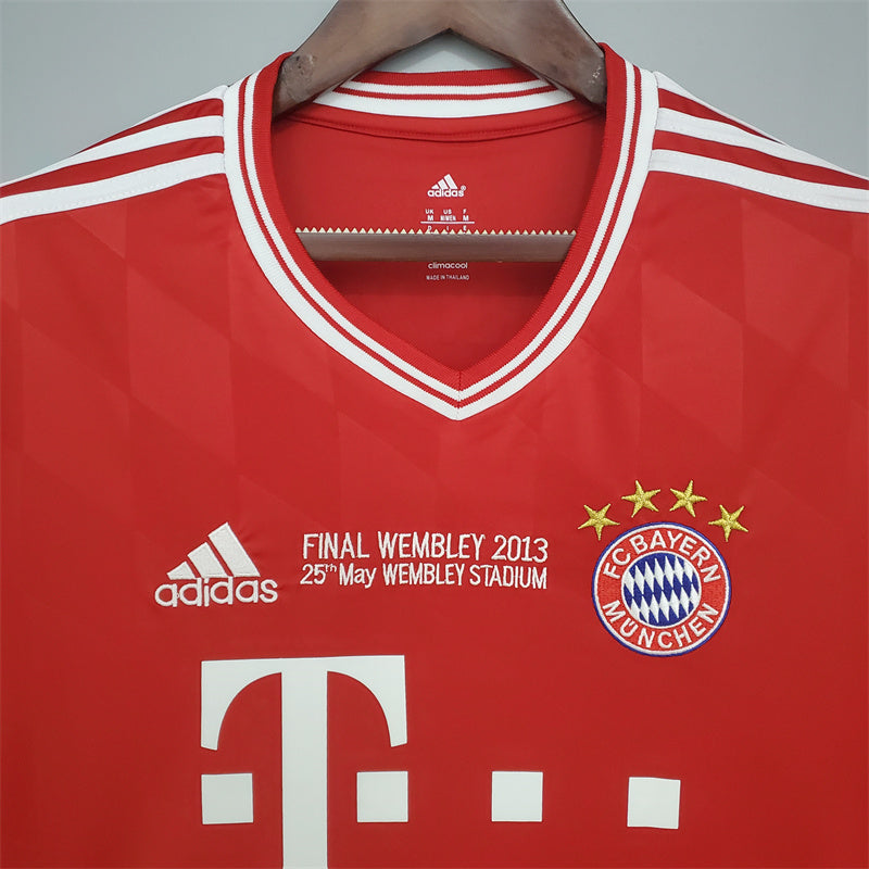 Bayern Munich Jersey Home Kit 2013/14 Retro Long Sleeves Football Team Soccer Shirt