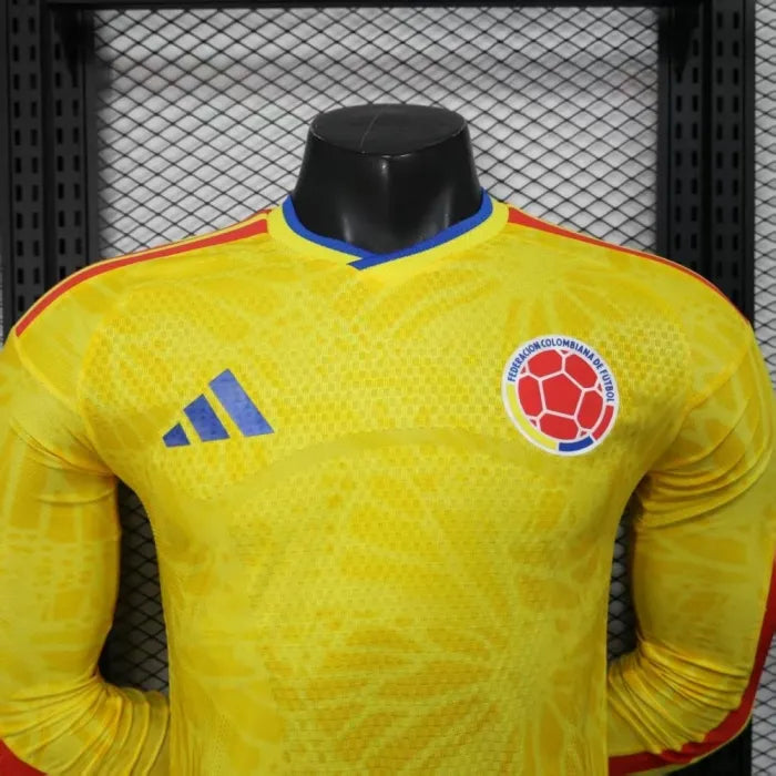 Player Version Colombia Jersey 2026 World Cup Football Kit Player Version Long Sleeves