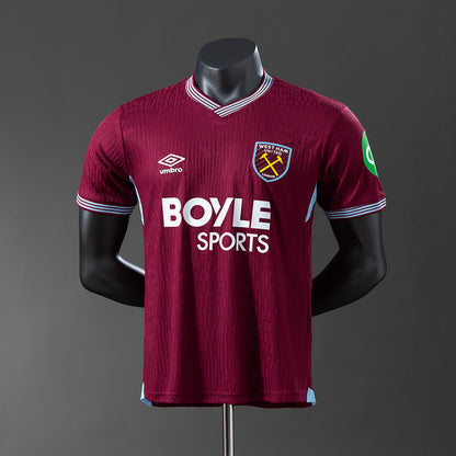 Player Version West Ham United Jersey 25/26 Home Football Kit Player Version