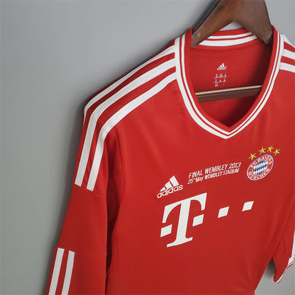 Bayern Munich Jersey Home Kit 2013/14 Retro Long Sleeves Football Team Soccer Shirt