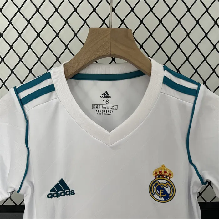 Retro Kids Real Madrid Home Jersey 17/18