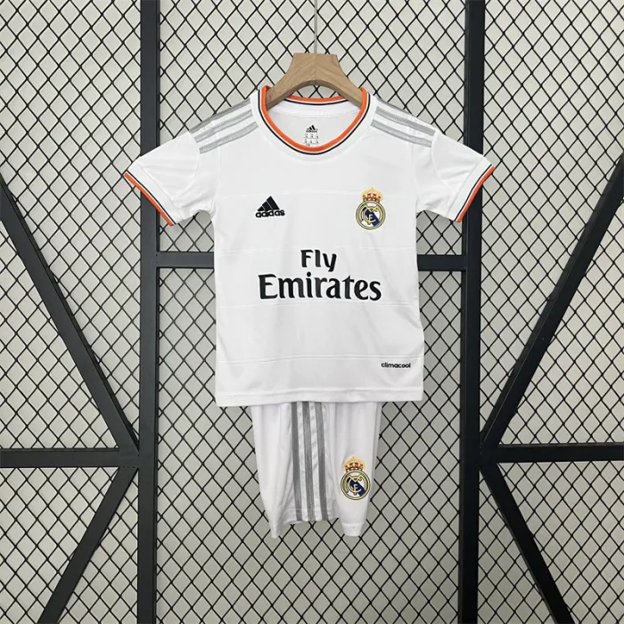 Retro Kids Real Madrid Home Jersey 13/14