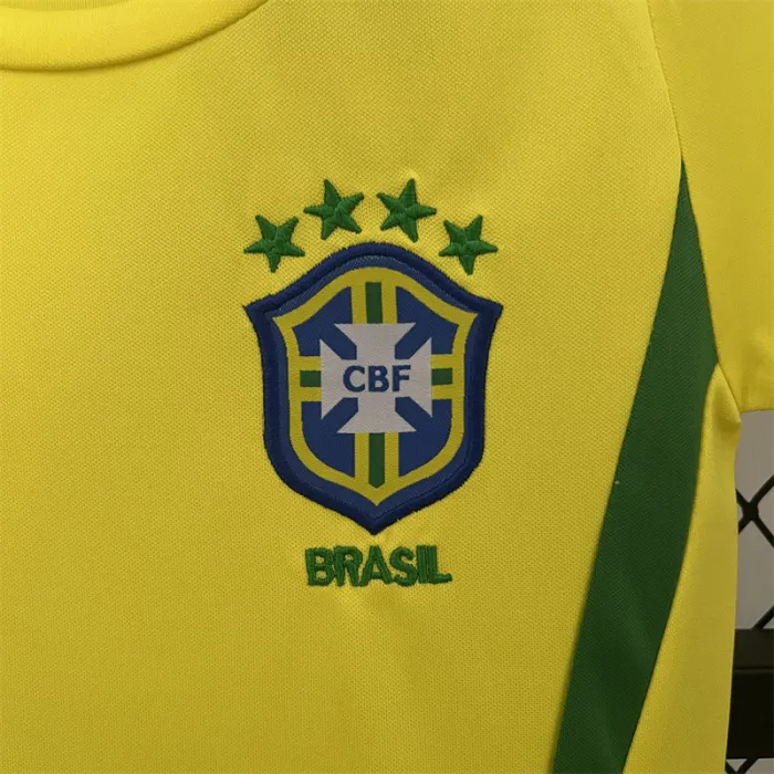 Retro Kids Brazil Home Jersey 2002