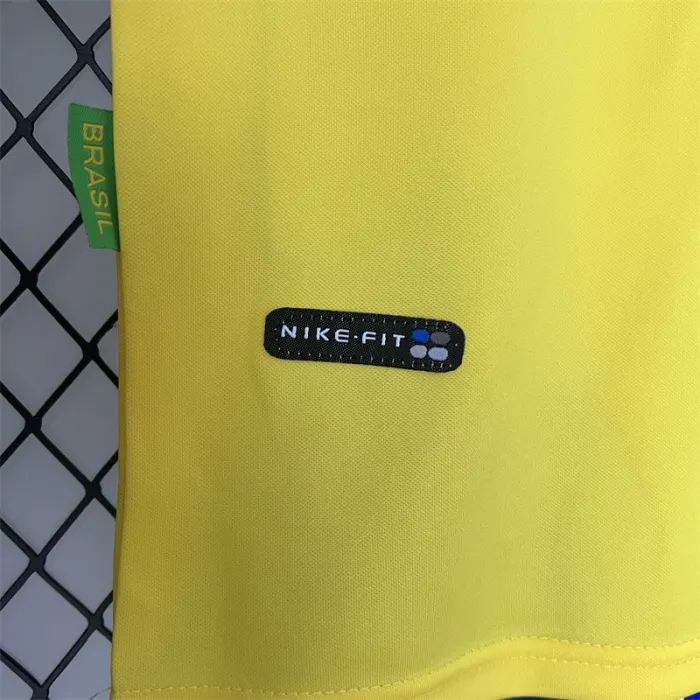 Retro Kids Brazil Home Jersey 1998
