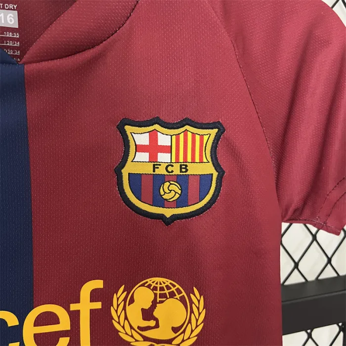 Retro Kids Barcelona Home Jersey 08/09