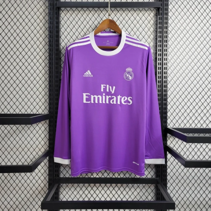 Real Madrid Jersey Third Kit 16/17 Retro Long Sleeves