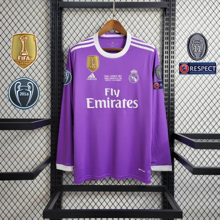 Real Madrid Jersey Third Kit 16/17 Retro Long Sleeves