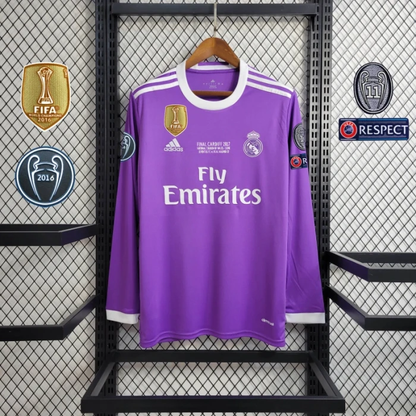 Real Madrid Jersey Third Kit 16/17 Retro Long Sleeves