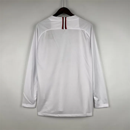 Paris PSG Jersey Away Kit 2018/19 Retro Long Sleeves Football Team Soccer Shirt