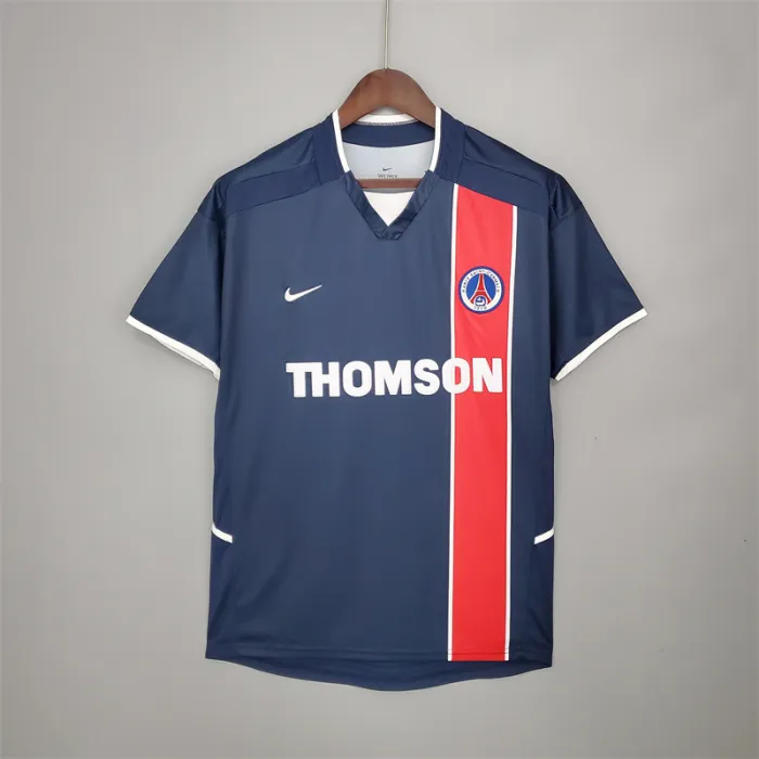 Paris PSG Jersey Home Kit 2002/03 Retro Football Team Soccer Shirt