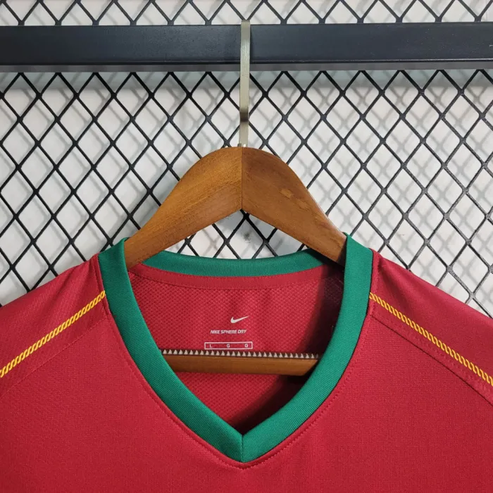 Portugal Jersey Home Kit 2006 Retro Football Team Soccer Shirt