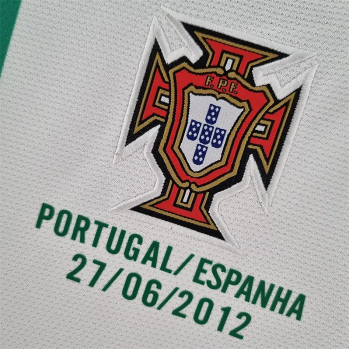 Portugal Jersey Away Kit 2012 Retro Long Sleeves Football Team Soccer Shirt