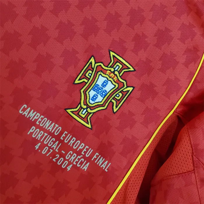 Portugal Jersey Home Kit 2004 Retro Football Team Soccer Shirt