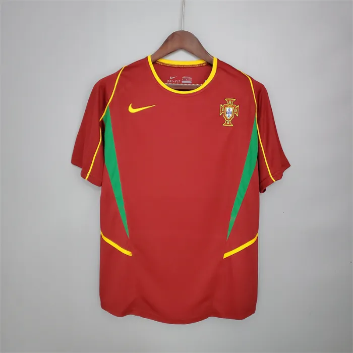 Portugal Jersey Home Kit 2002 Retro Football Team Soccer Shirt