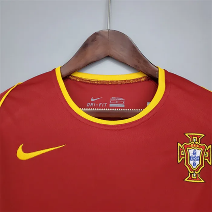 Portugal Jersey Home Kit 2002 Retro Football Team Soccer Shirt