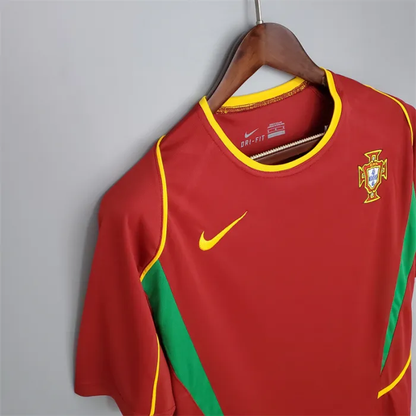 Portugal Jersey Home Kit 2002 Retro Football Team Soccer Shirt