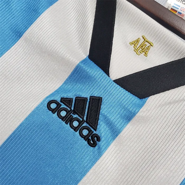 Argentina Jersey Home Kit 1998 Retro Football Team Soccer Shirt