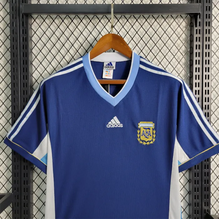 Argentina Jersey Away Kit 1998 Retro