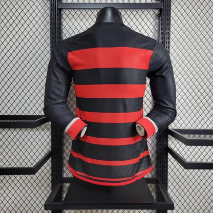Player Flamengo Home Kit 24/25 Football Jersey Long Sleeve