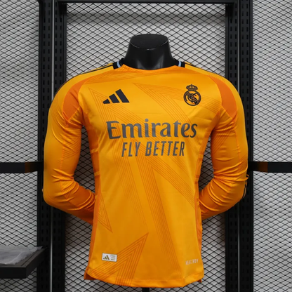 Player Version Real Madrid Away Kit 24/25 Football Jersey Long Sleeves