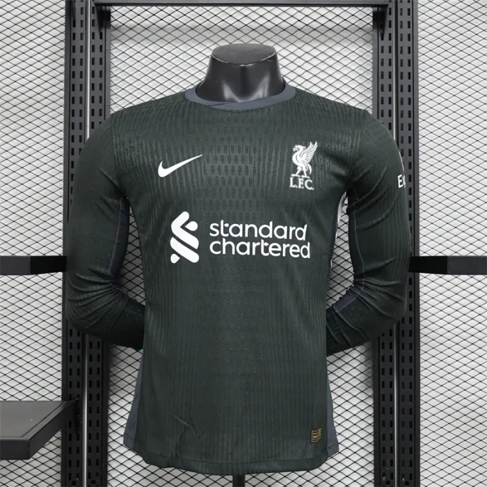 Player Version 24/25 Liverpool Away Long Sleeve Kit Player Version Football Jersey