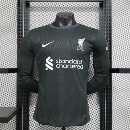Player Version 24/25 Liverpool Away Long Sleeve Kit Player Version Football Jersey