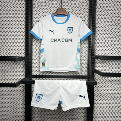 Kids Marseille Home Jersey 24/25 Football Kit