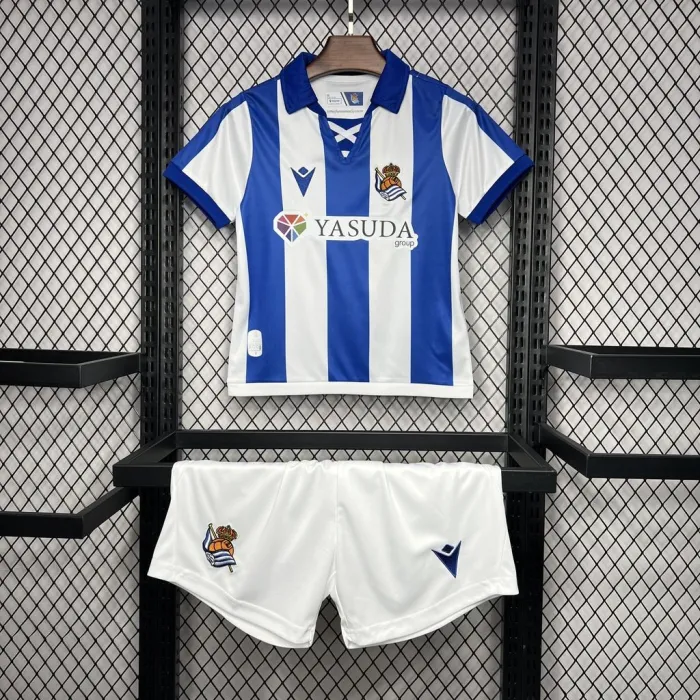 Kids Real Sociedad Home Kit 24/25 Football Jersey