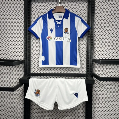 Kids Real Sociedad Home Kit 24/25 Football Jersey