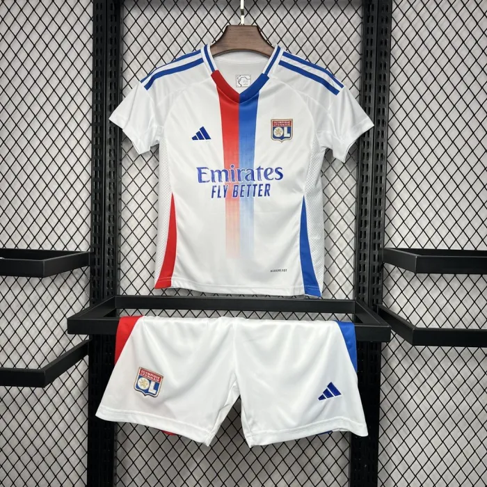 Kids Olympique Lyonnais Home Jersey 24/25 Football Kit