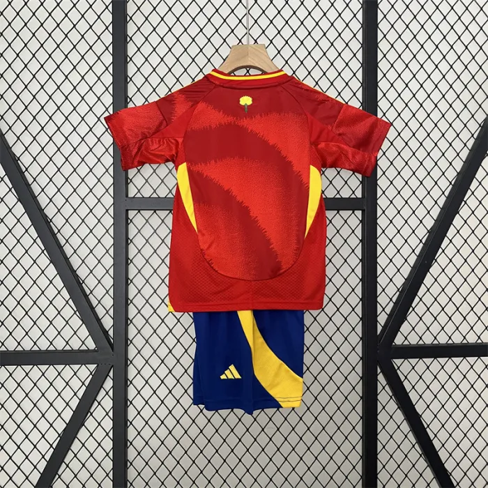 Kids Spain Home Kit 24/25 Euro Cup 2024 Football Jersey