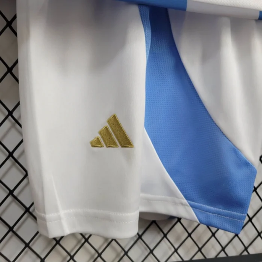 Kids Argentina Home Kit 24/25 Copa America 2024 Football Jersey