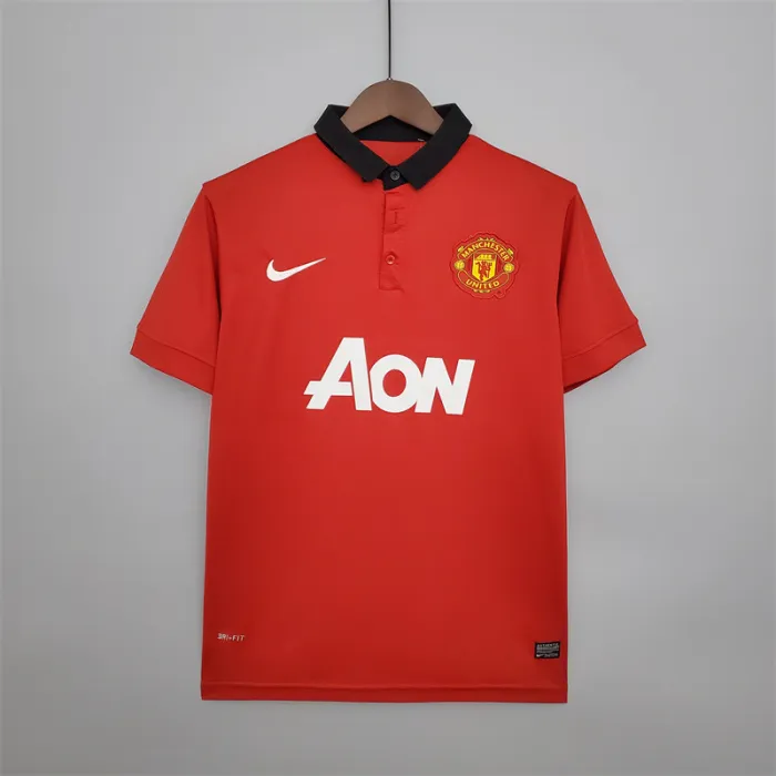Manchester United Jersey Home Kit 2013/14 Retro Football Team Soccer Shirt