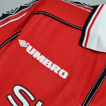 Manchester United Jersey Home Kit 1998/99 Retro Football Team Soccer Shirt