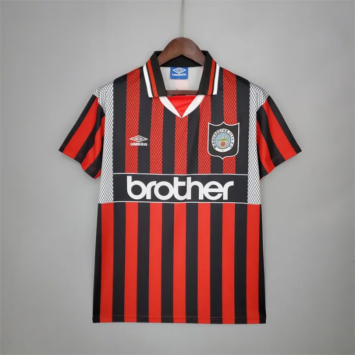 Manchester City Jersey Away Kit 1994/96 Retro Football Team Soccer Shirt
